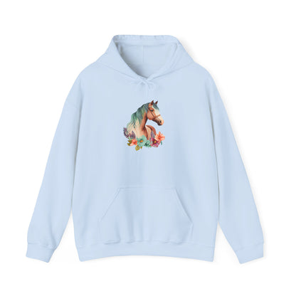 "Horse Flower" Hoodie – Unisex Streetwear Style