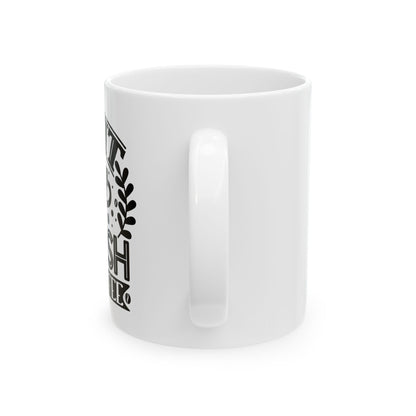 Bedruckte Kaffeetasse – 11oz (330 ml) – „Wait“ – robust & stilvoll