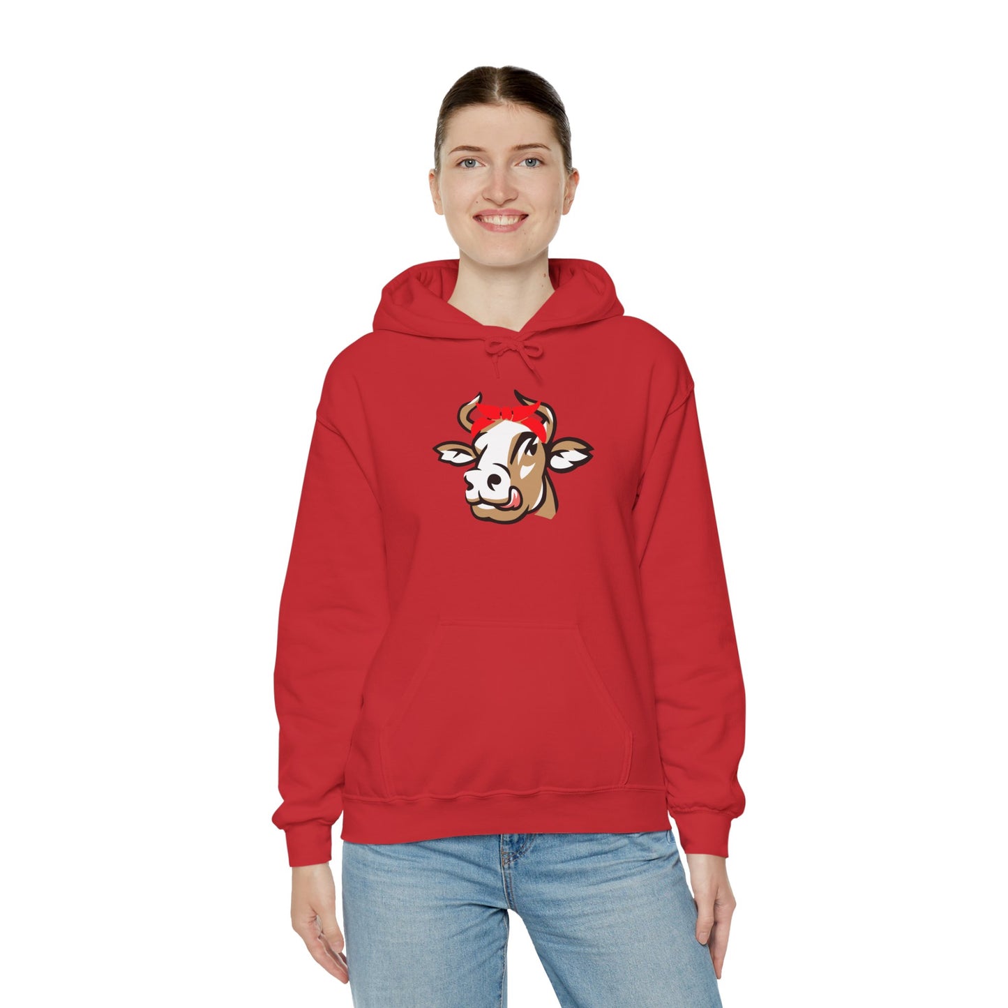 Kapuzenpullover "Cow" – Perfekt für Freizeit & Alltag