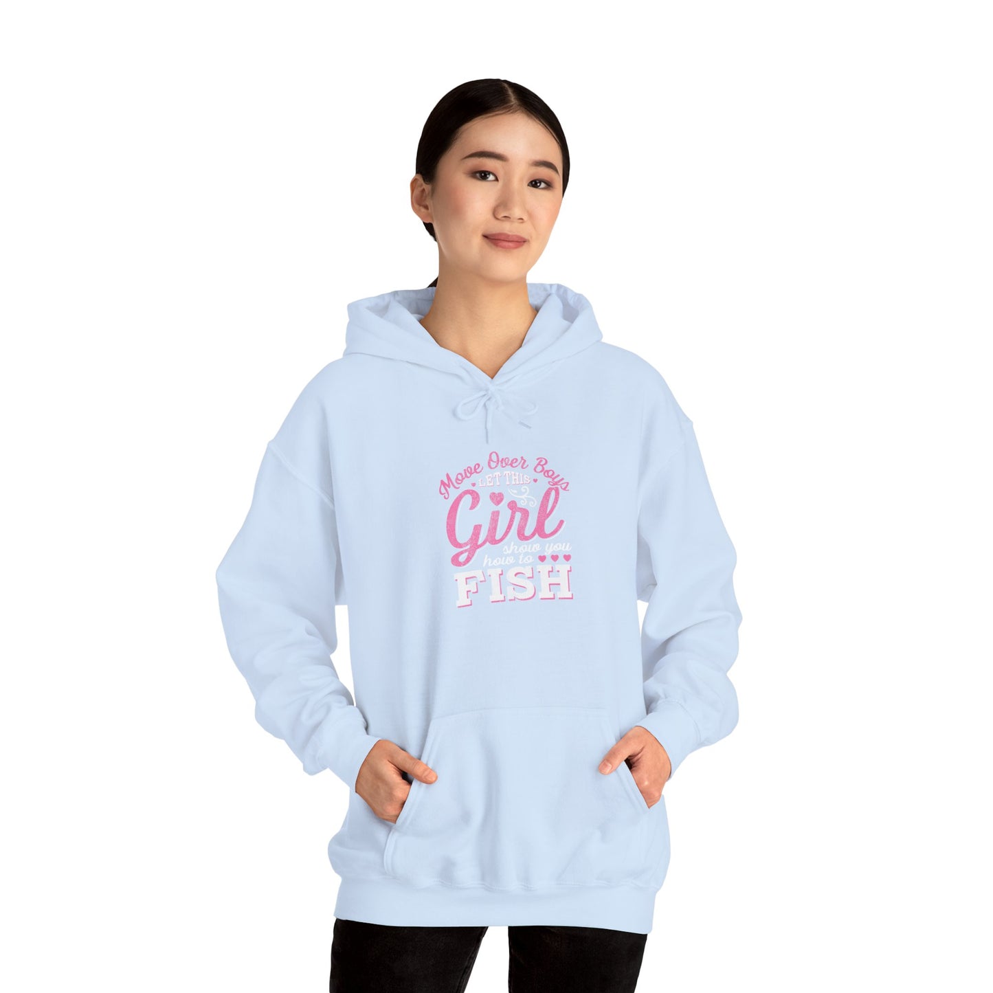„Show You How To Fish“ Artistic Unisex Hoodie – Unique Graphic Sweatshirt, Cozy Layer, Everyday Wear, Gift for Him/Her, Casual Fashion