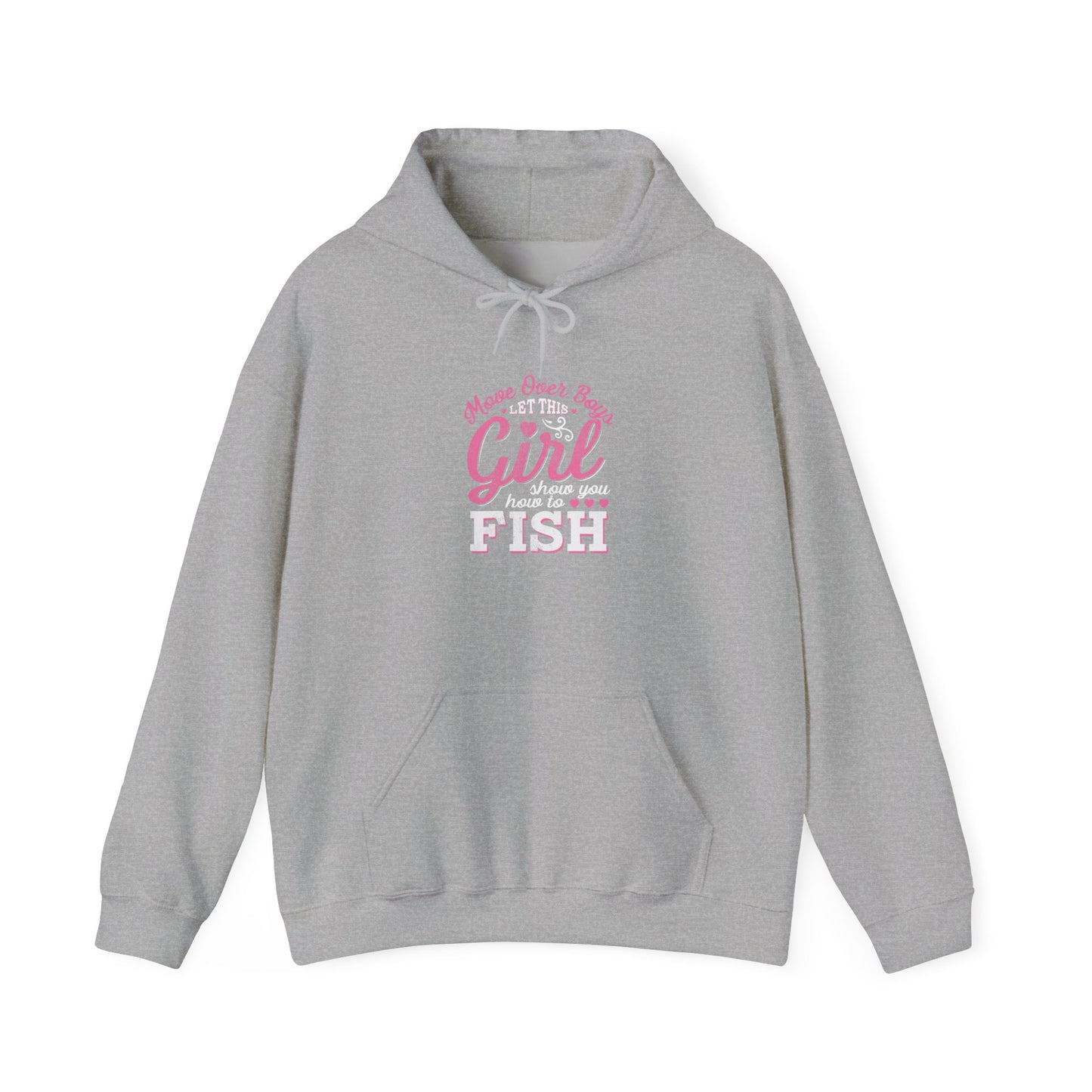 „Show You How To Fish“ Artistic Unisex Hoodie – Unique Graphic Sweatshirt, Cozy Layer, Everyday Wear, Gift for Him/Her, Casual Fashion