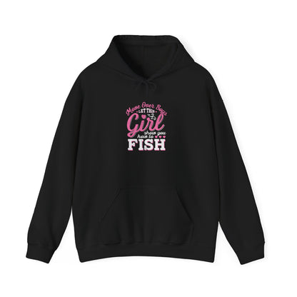 „Show You How To Fish“ Artistic Unisex Hoodie – Unique Graphic Sweatshirt, Cozy Layer, Everyday Wear, Gift for Him/Her, Casual Fashion
