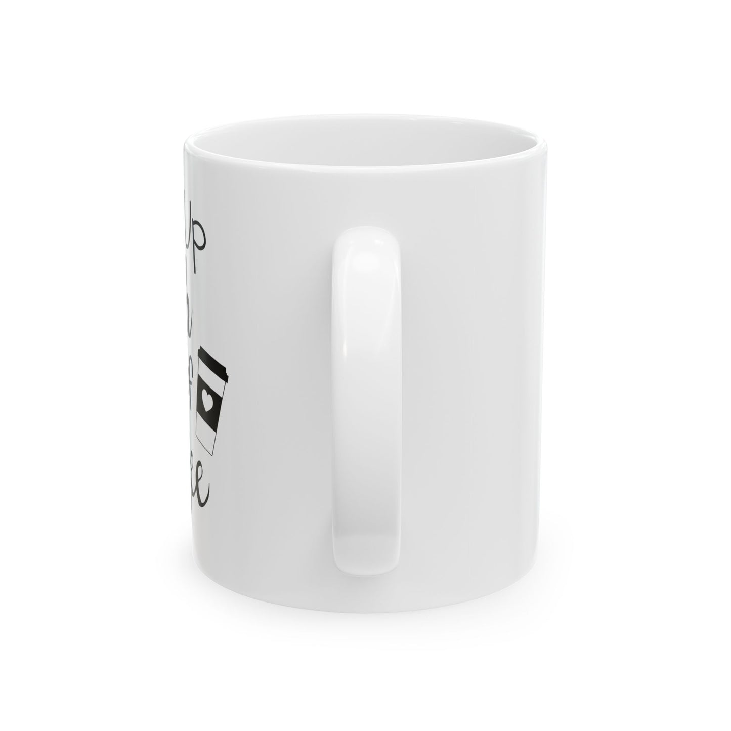 Bedruckte Kaffeetasse – 11oz (330 ml) – „Wake Up 3“ – robust & stilvoll