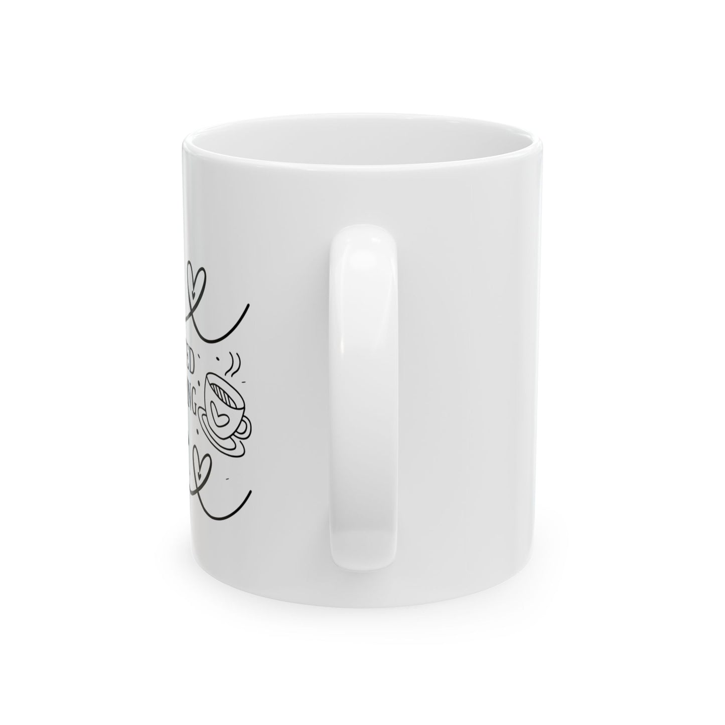 Bedruckte Kaffeetasse – 11oz (330 ml) – "Get Me Started" – robust & stilvoll