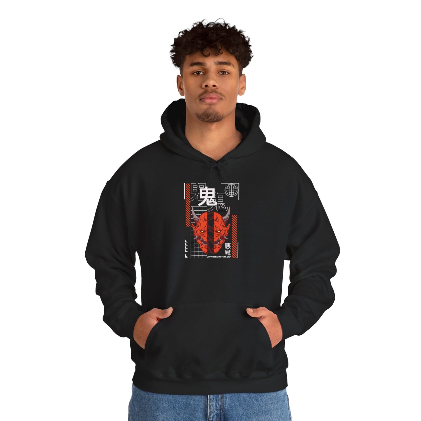 „Anime Mask“ Hoodie – Unisex Streetwear Style
