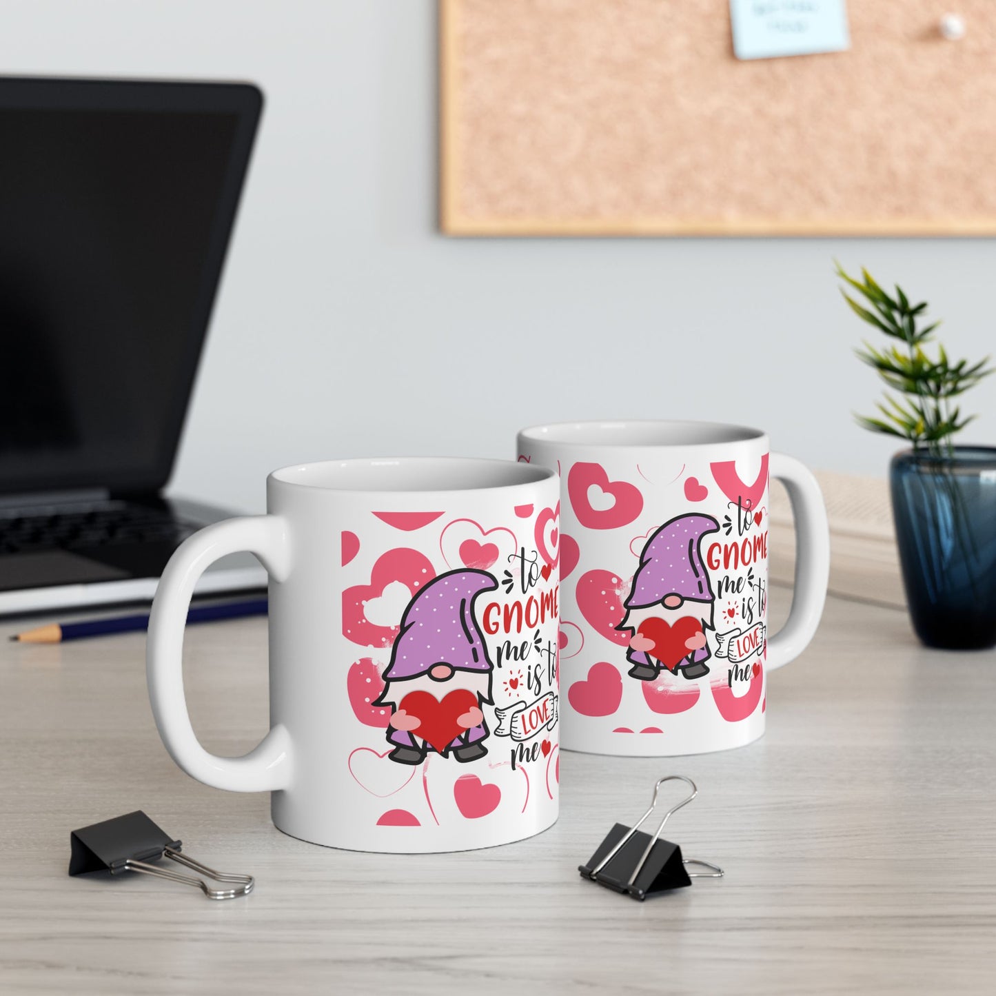 Bedruckte Kaffeetasse – 11oz (330 ml) – „Gnome“ – robust & stilvoll