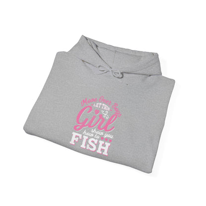 „Show You How To Fish“ Artistic Unisex Hoodie – Unique Graphic Sweatshirt, Cozy Layer, Everyday Wear, Gift for Him/Her, Casual Fashion