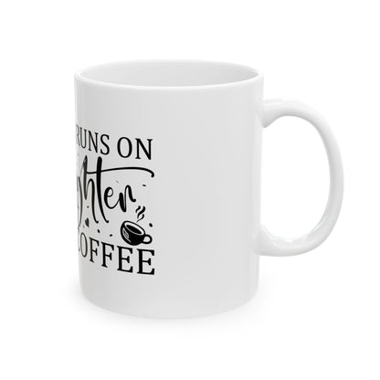 Bedruckte Kaffeetasse – 11oz (330 ml) – „Our House“ – robust & stilvoll