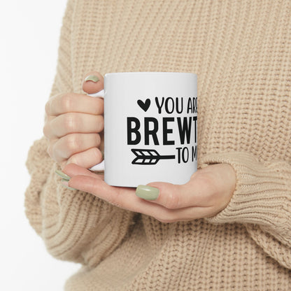 Bedruckte Kaffeetasse – 11oz (330 ml) – „Brewtiful“ – robust & stilvoll