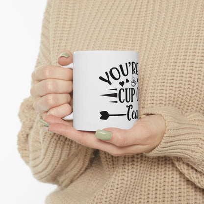 Bedruckte Kaffeetasse – 11oz (330 ml) – „Cup of Tea 6“ – robust & stilvoll