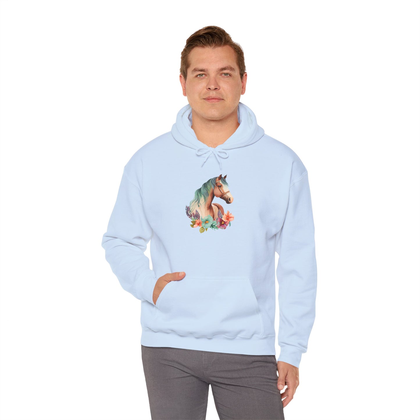"Horse Flower" Hoodie – Unisex Streetwear Style