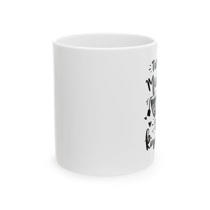 Bedruckte Kaffeetasse – 11oz (330 ml) – „Cups Of Tea“ – robust & stilvoll