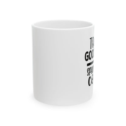 Bedruckte Kaffeetasse – 11oz (330 ml) – „Good Mood“ – robust & stilvoll
