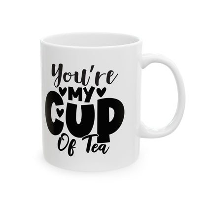Bedruckte Kaffeetasse – 11oz (330 ml) – „Cup of Tea 10“ – robust & stilvoll