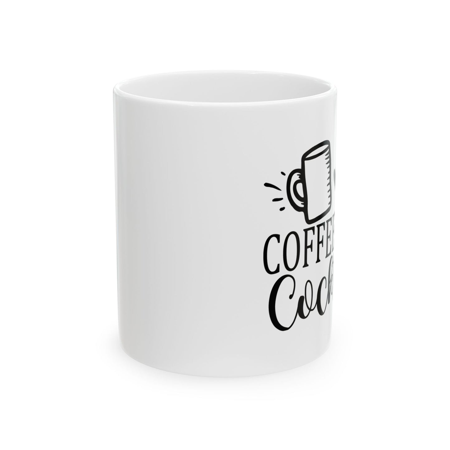 Bedruckte Kaffeetasse – 11oz (330 ml) – "Until Cocktails" – robust & stilvoll