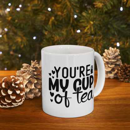Bedruckte Kaffeetasse – 11oz (330 ml) – „Cup of Tea 3“ – robust & stilvoll