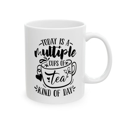 Bedruckte Kaffeetasse – 11oz (330 ml) – „Cups Of Tea 2“ – robust & stilvoll