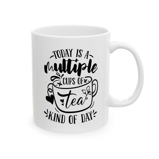 Bedruckte Kaffeetasse – 11oz (330 ml) – „Cups Of Tea 2“ – robust & stilvoll