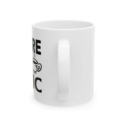 Bedruckte Kaffeetasse – 11oz (330 ml) – „Tea-Riffic 9“ – robust & stilvoll