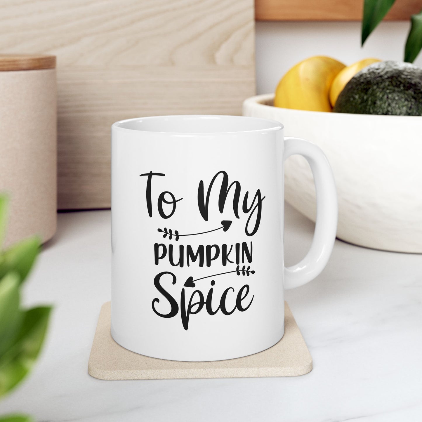 Bedruckte Kaffeetasse – 11oz (330 ml) – „Pumpkin Spice 2“ – robust & stilvoll