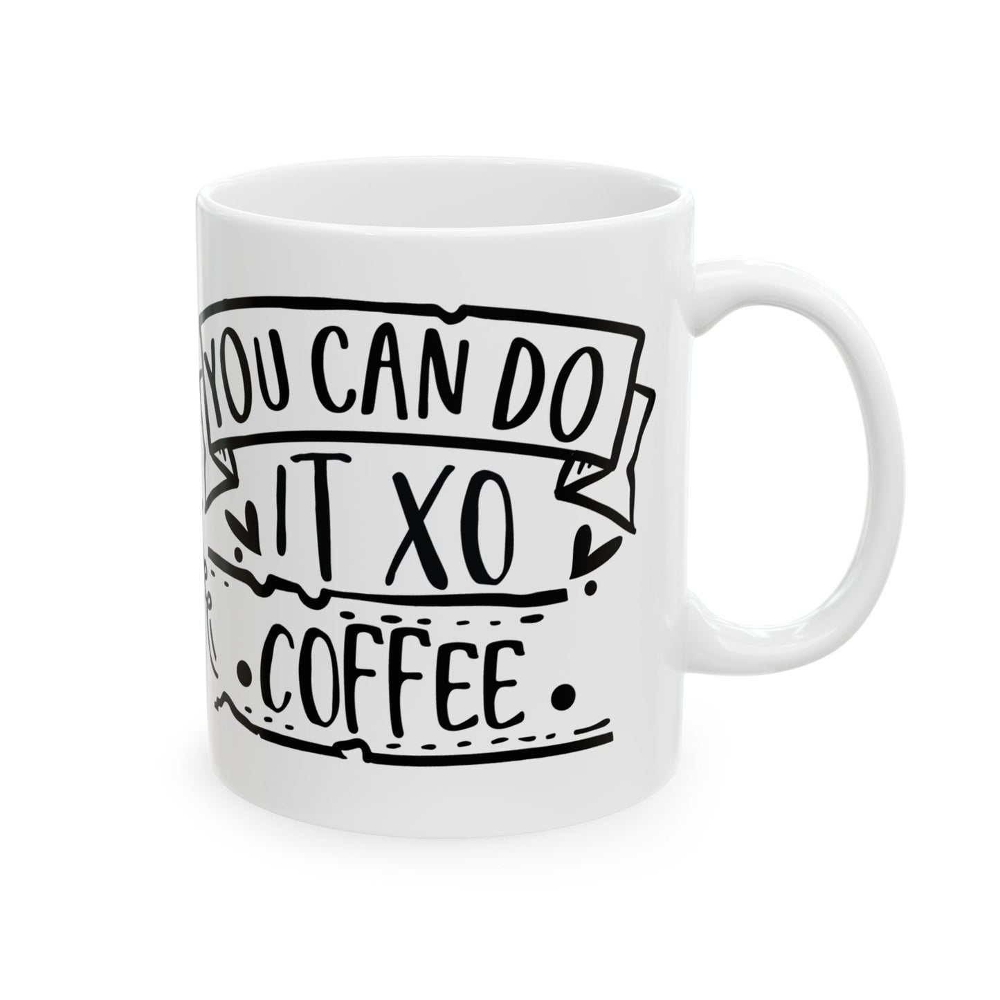 Bedruckte Kaffeetasse – 11oz (330 ml) – „Do It“ – robust & stilvoll