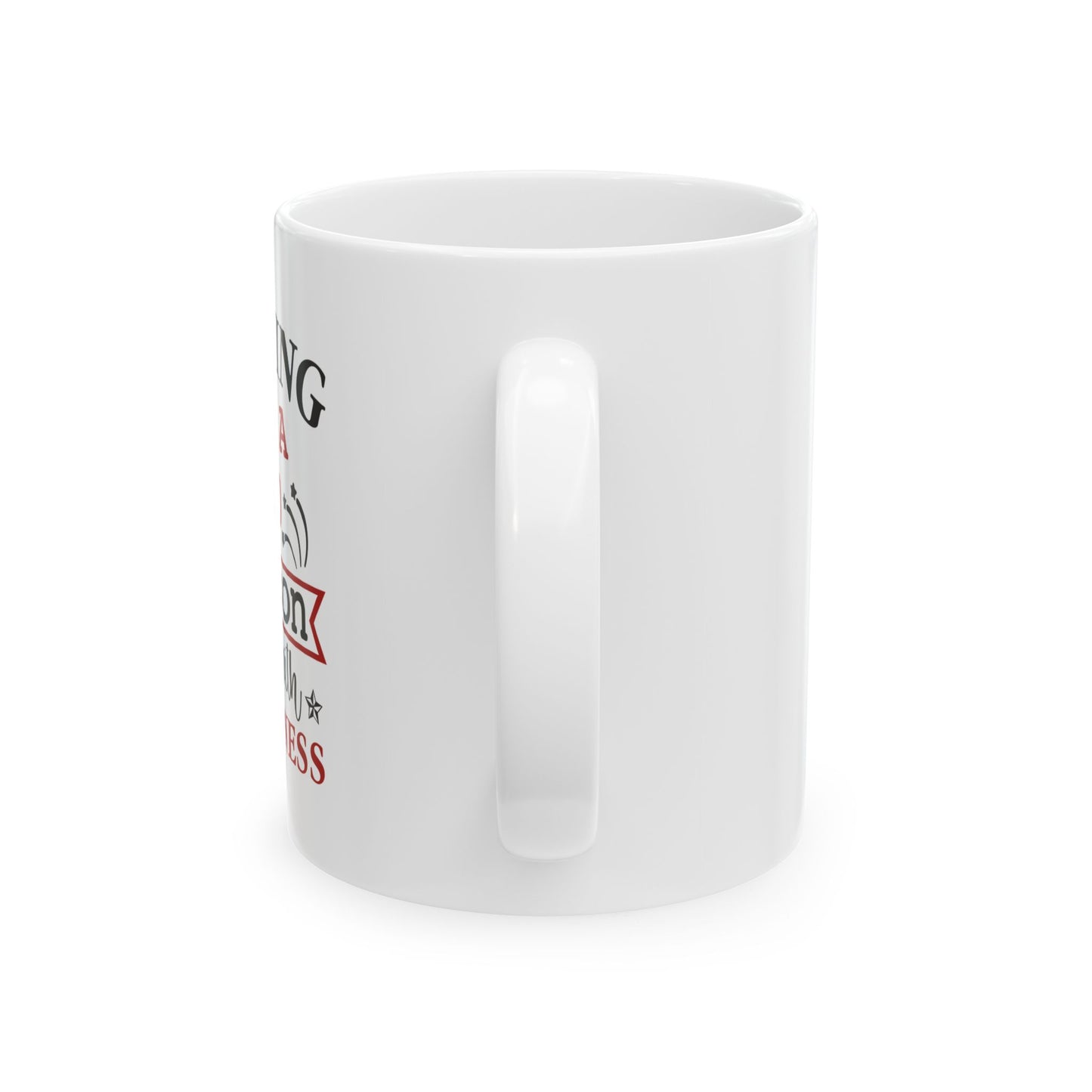 Bedruckte Kaffeetasse – 11oz (330 ml) – „Sweetness“ – robust & stilvoll