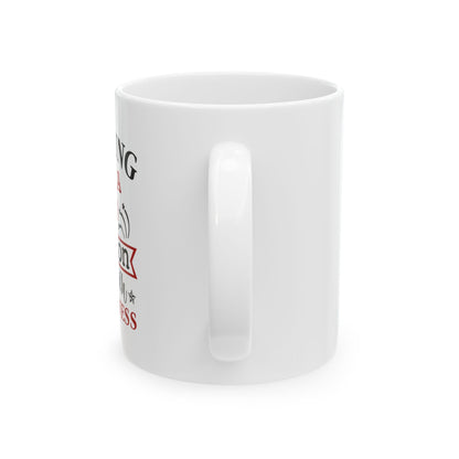 Bedruckte Kaffeetasse – 11oz (330 ml) – „Sweetness“ – robust & stilvoll