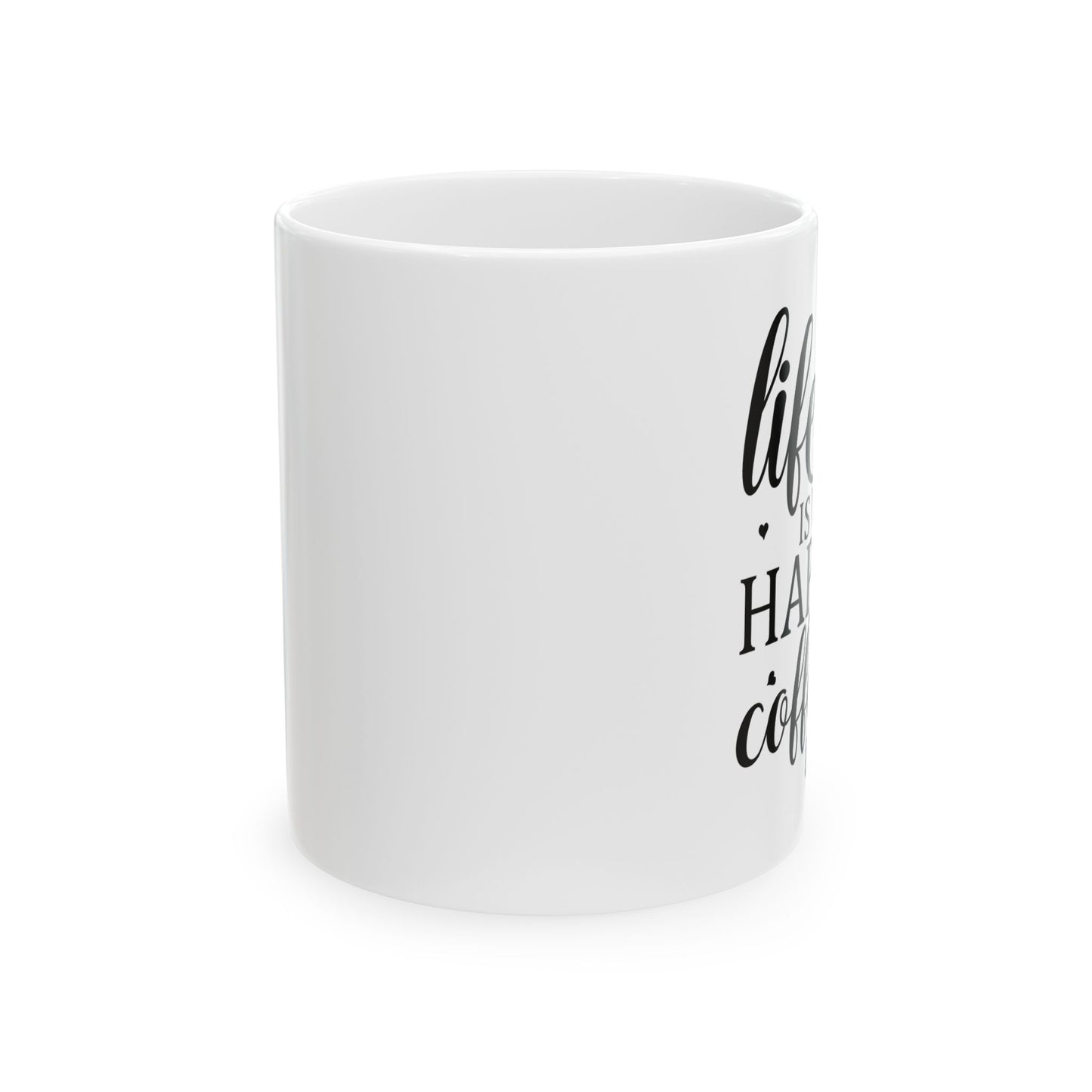 Bedruckte Kaffeetasse – 11oz (330 ml) – "Coffee & Wine" – robust & stilvoll