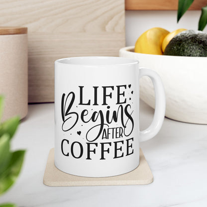 Bedruckte Kaffeetasse – 11oz (330 ml) – "After Coffee" – robust & stilvoll