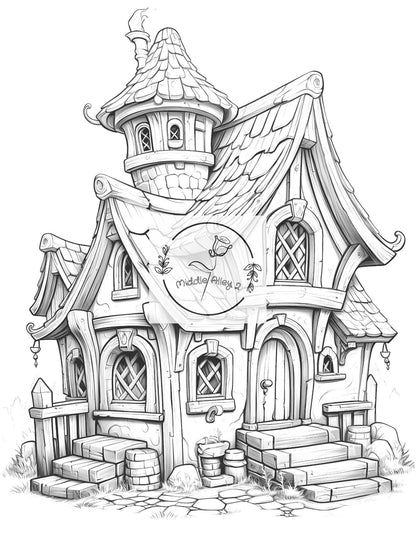 ⚔️🏠 „WikingerWitz – Das lustige Malbuch mit 50 verrückten Wikinger-Häusern“ 🎨🐉