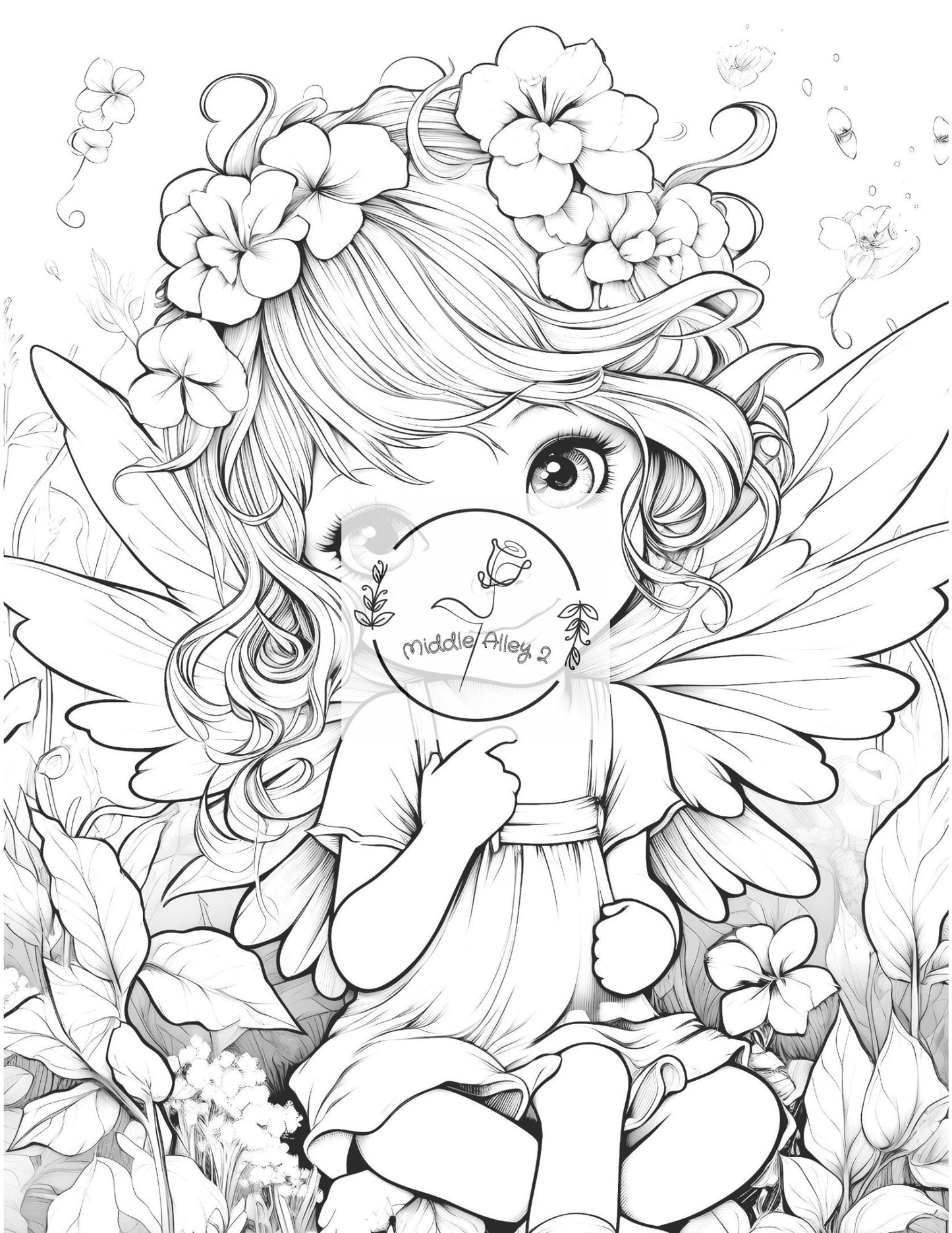 🧚‍♀️✨ „Junge Feenwelt – Das Malbuch mit 50 zauberhaften Young Fairies Motiven“ 🌸🎨