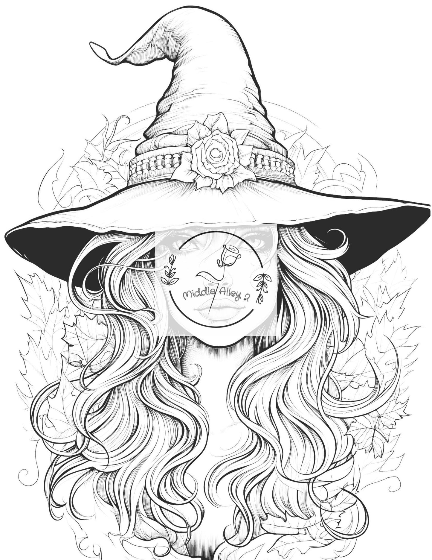 🧙‍♀️✨ „Zauberhafte Schatten – Das Malbuch mit 50 mystischen Hexen-Motiven“ 🌙🎨
