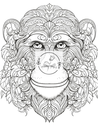 🦁🎨 „Tierische Harmonie – Malbuch mit 50 Mandala Tiermotiven“ 🌿🌀 Entspannung, Kreativität und meditative Tiermotive für Kinder & Erwachsene