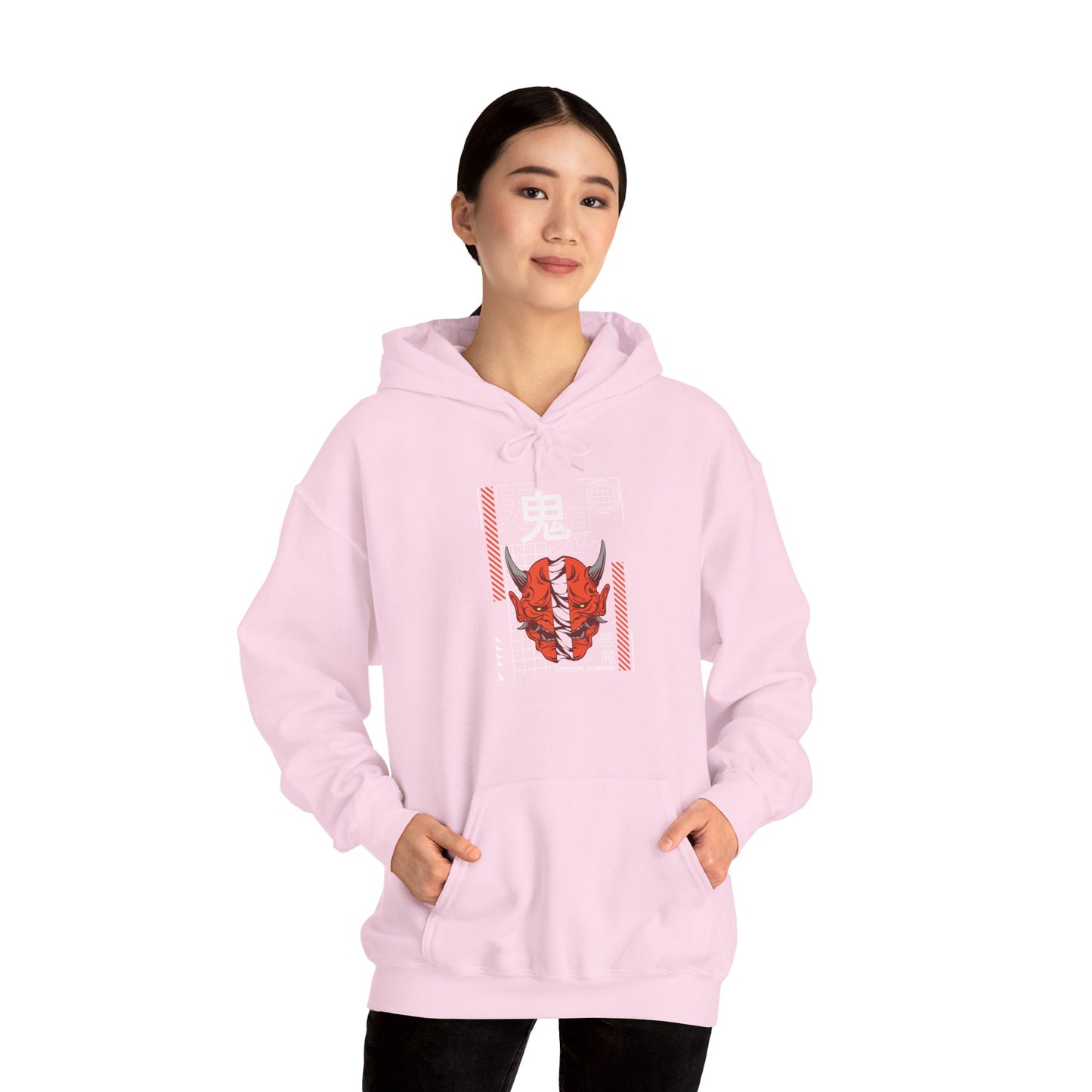 „Anime Mask“ Hoodie – Unisex Streetwear Style
