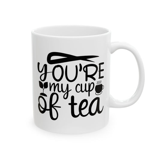 Bedruckte Kaffeetasse – 11oz (330 ml) – „Cup of Tea 2“ – robust & stilvoll
