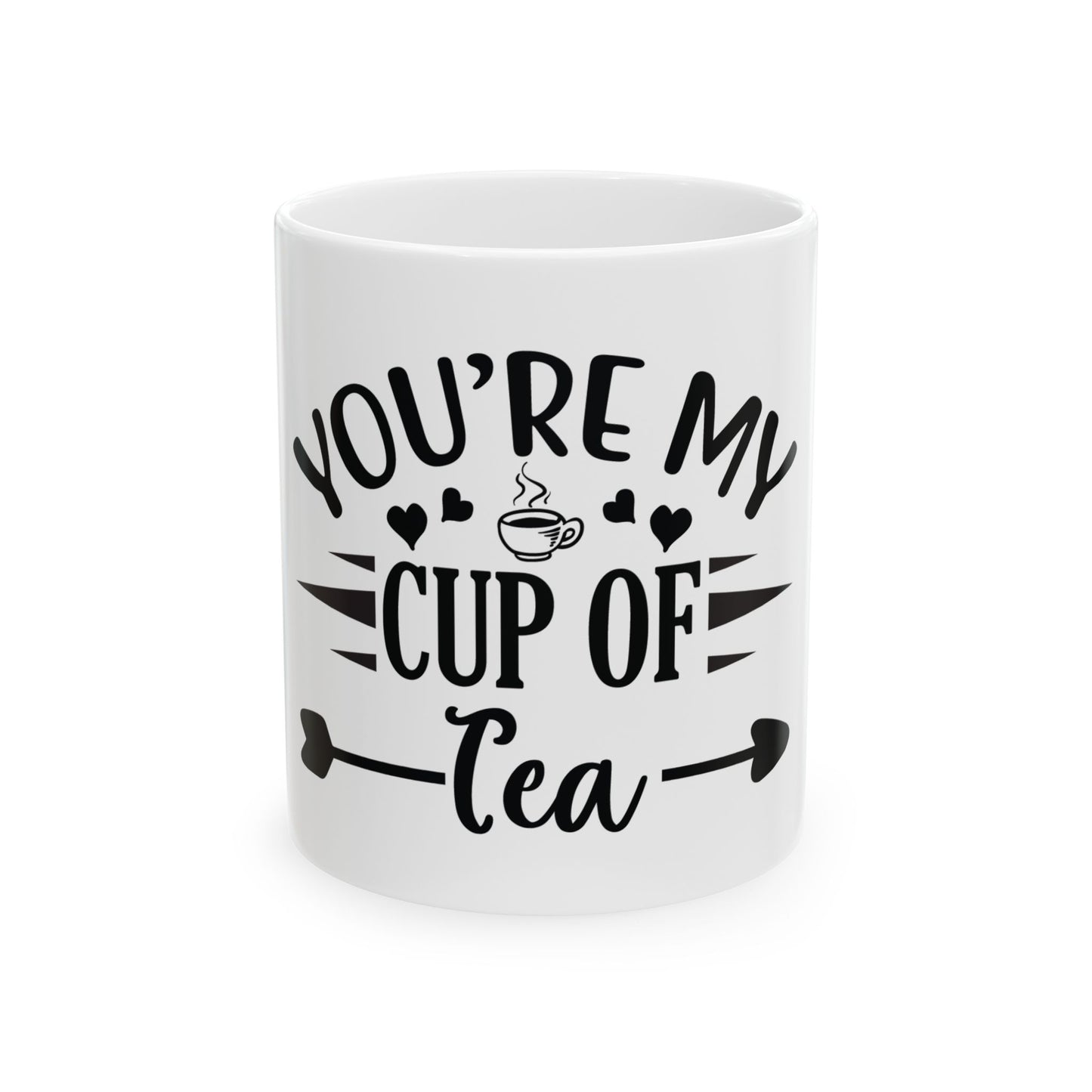 Bedruckte Kaffeetasse – 11oz (330 ml) – „Cup of Tea 6“ – robust & stilvoll