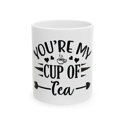 Bedruckte Kaffeetasse – 11oz (330 ml) – „Cup of Tea 6“ – robust & stilvoll