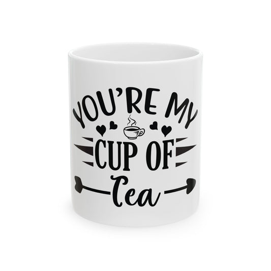 Bedruckte Kaffeetasse – 11oz (330 ml) – „Cup of Tea 6“ – robust & stilvoll