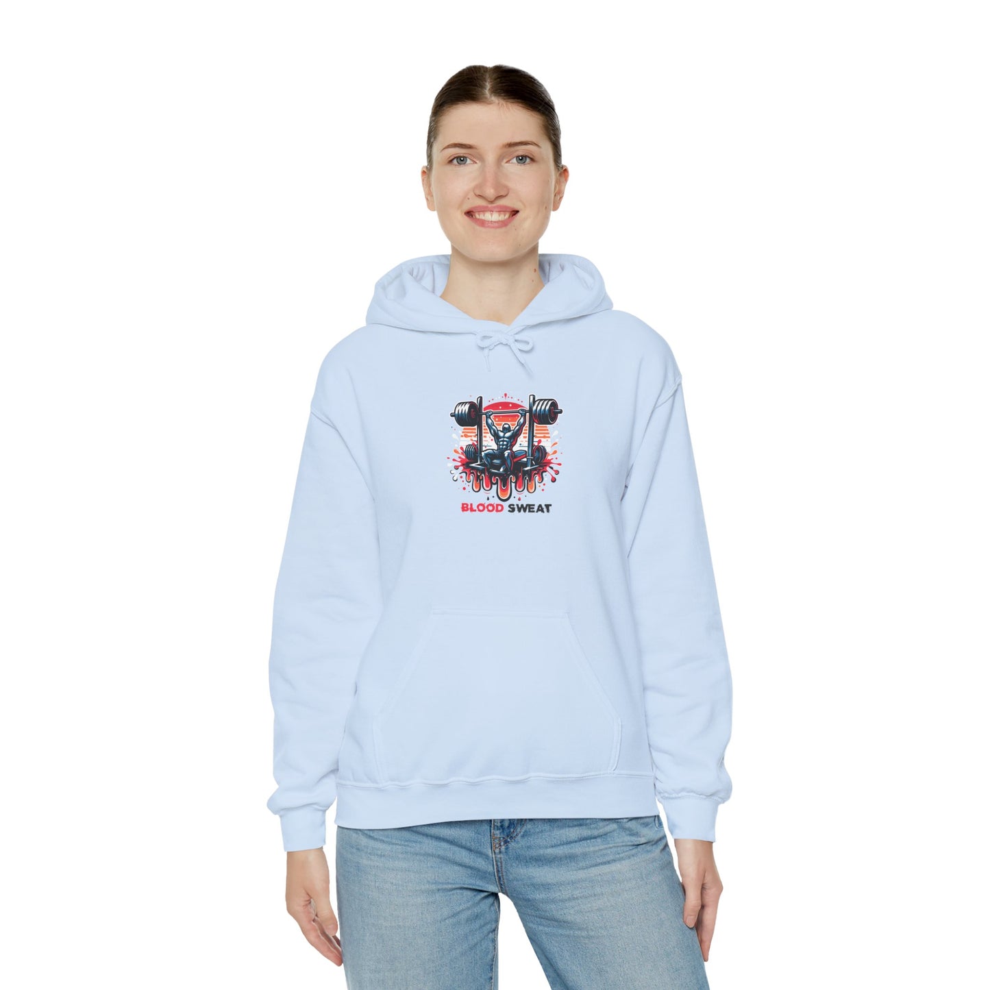 "Blood Sweat" Streetwear Hoodie – Stylisch & Alltagstauglich