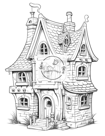 🏰🎩 „SchottenSpaß – Das Malbuch mit 50 lustigen Schottland-Häusern für Kinder & Erwachsene“ 🎨🦄