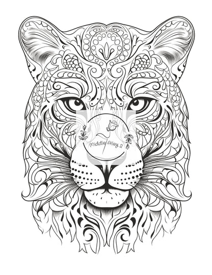 🦁🎨 „Tierische Harmonie – Malbuch mit 50 Mandala Tiermotiven“ 🌿🌀 Entspannung, Kreativität und meditative Tiermotive für Kinder & Erwachsene