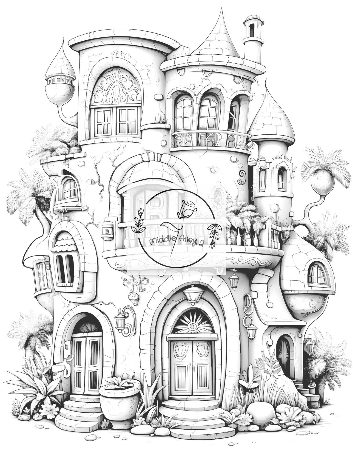 🌵🏡 „Marokko zum Lachen – Ausmalbuch mit 50 witzigen marokkanischen Häusern für Kinder & Erwachsene“ 🎨🕌