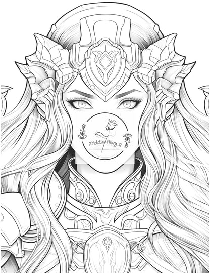 ⚔️👑 „Kriegerinnen – Das Malbuch mit 50 furchtlosen Heldinnen-Motiven“ 🖌️🔥