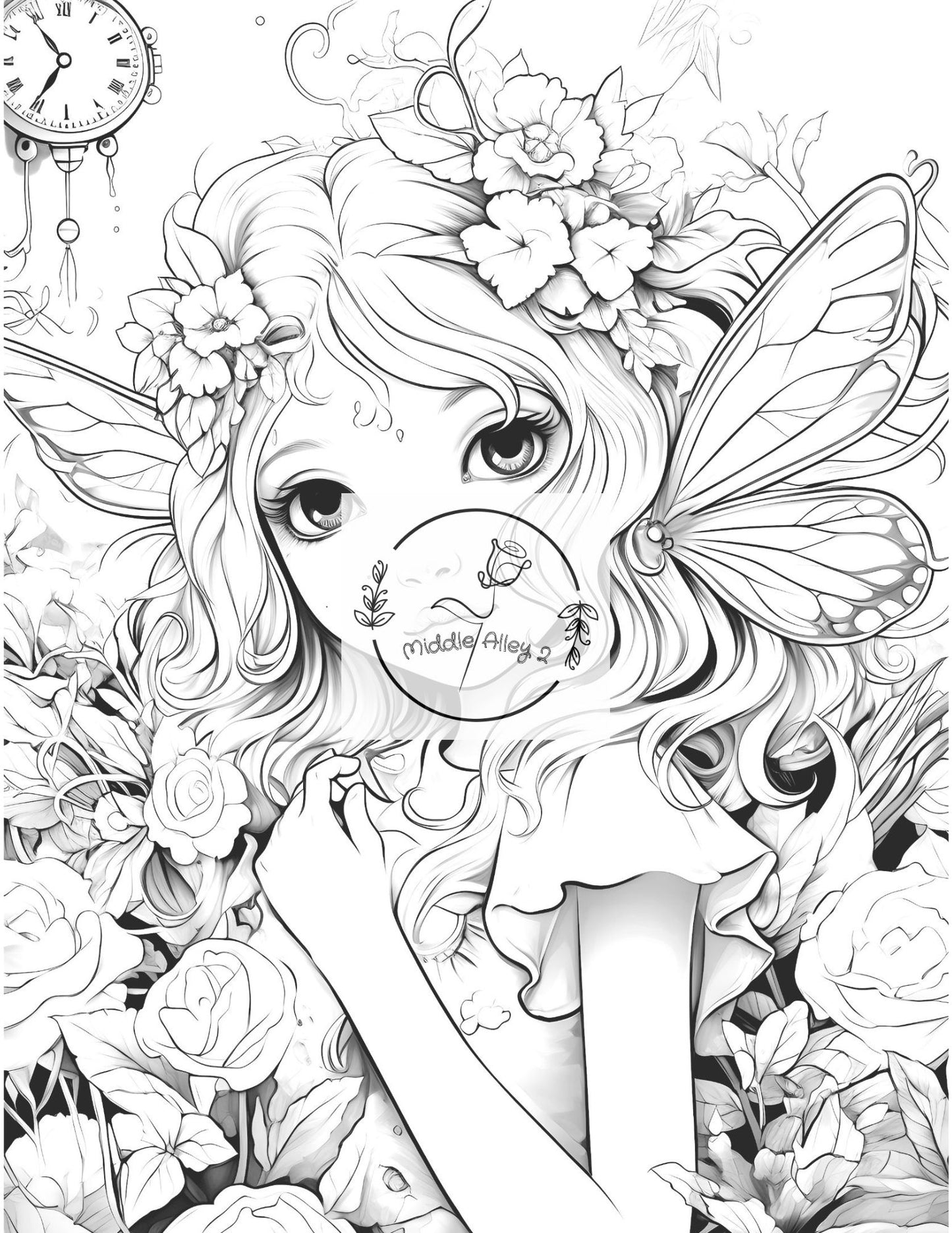 🧚‍♀️✨ „Junge Feenwelt – Das Malbuch mit 50 zauberhaften Young Fairies Motiven“ 🌸🎨