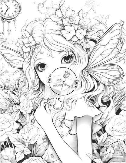 🧚‍♀️✨ „Junge Feenwelt – Das Malbuch mit 50 zauberhaften Young Fairies Motiven“ 🌸🎨