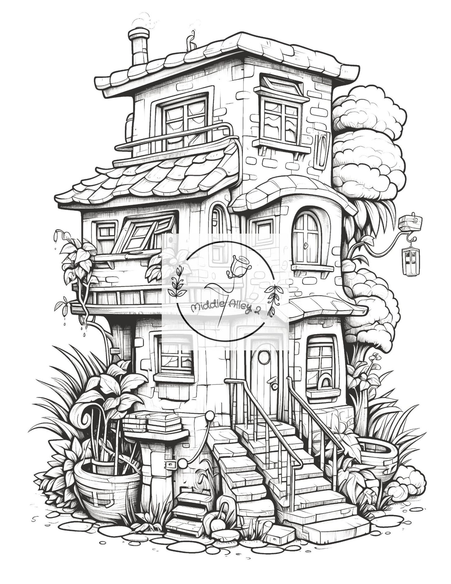 🎨 Casa Loca – Das Malbuch mit 50 verrückten Brasilien-Häusern 🏠🌴