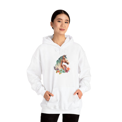 "Horse Flower" Hoodie – Unisex Streetwear Style