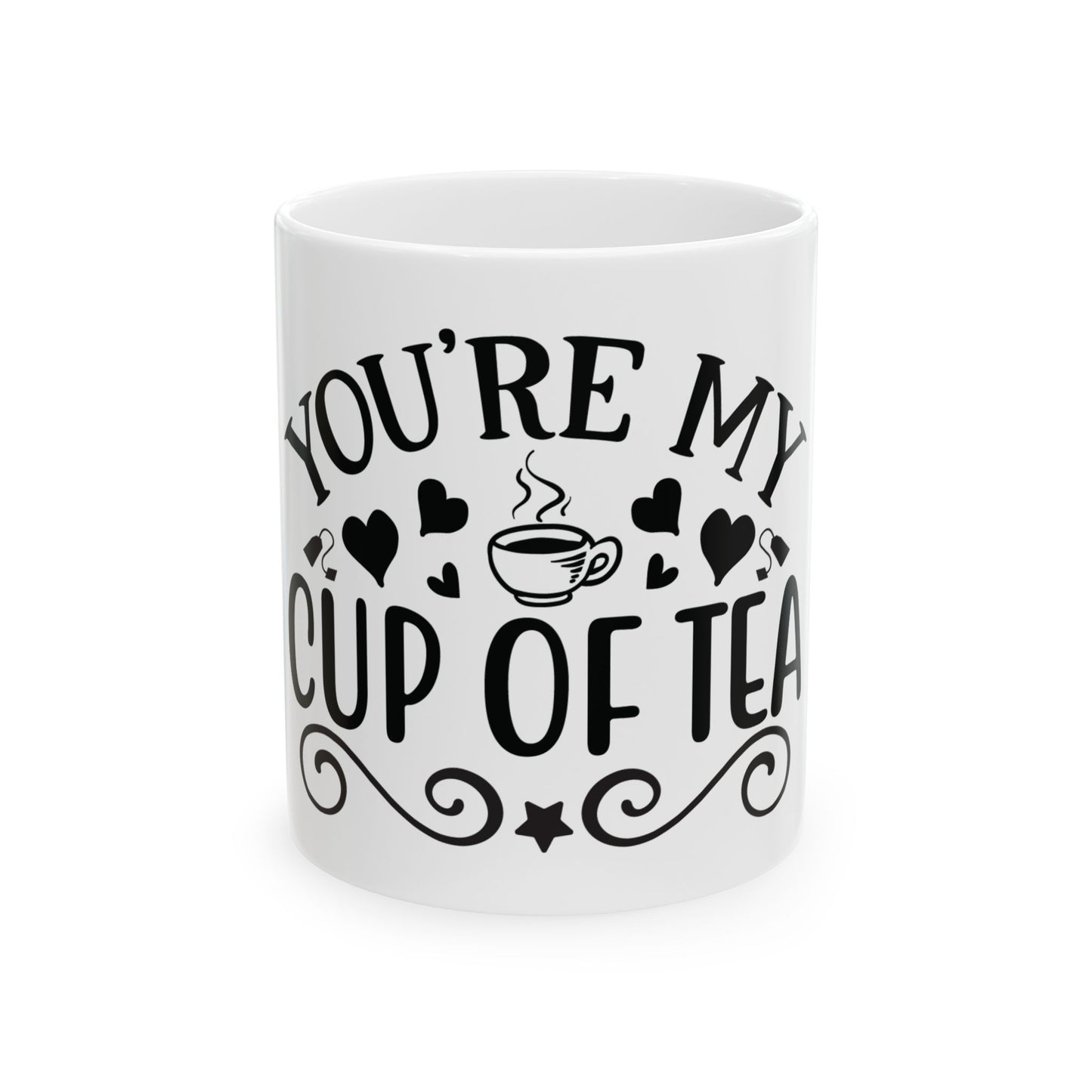 Bedruckte Kaffeetasse – 11oz (330 ml) – „Cup of Tea 7“ – robust & stilvoll