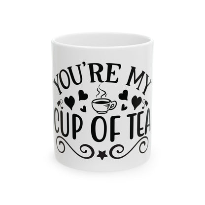 Bedruckte Kaffeetasse – 11oz (330 ml) – „Cup of Tea 7“ – robust & stilvoll