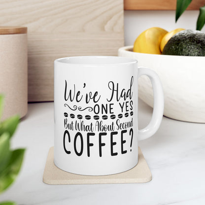 Bedruckte Kaffeetasse – 11oz (330 ml) – „One Yes“ – robust & stilvoll